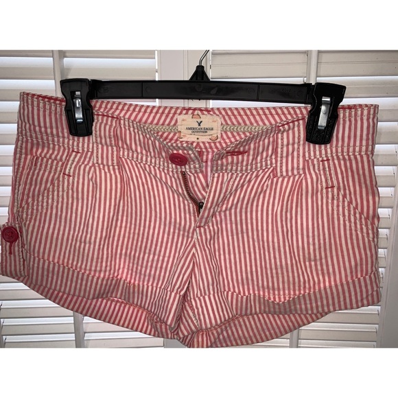 American Eagle Outfitters Pants - AmericanEagleOutfitters PastelRed Pinstrip…